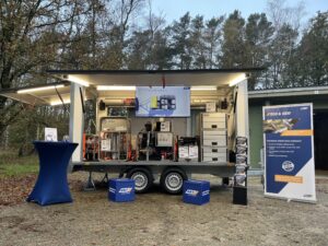 EOD Trailer mit den Komponenten AMU, HPP, Hydraulik und weiteren Manipulatoren