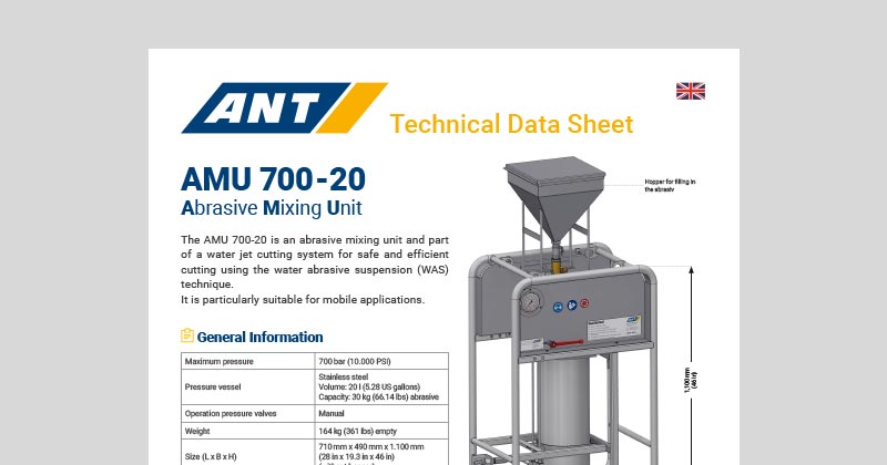 ANT Product | AMU 700 20 Information