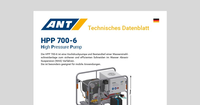 ANT Produkt | HPP 700 Datenblatt