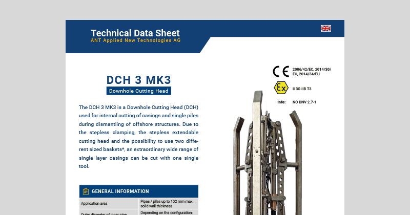 DCH 3 MK3 Data Sheet